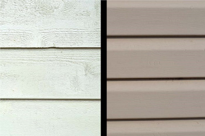 Fiber cement or vinyl siding