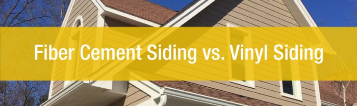 Fiber cement siding vs vinyl siding