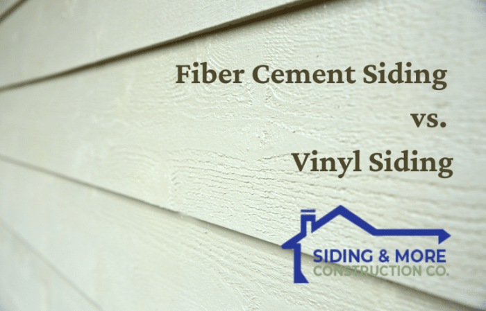 Fiber cement versus vinyl siding
