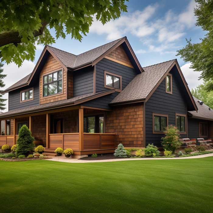 Concrete fiberboard siding